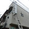 小平市仲町：電設会社さんの袖看板撤去と新規プレート設置